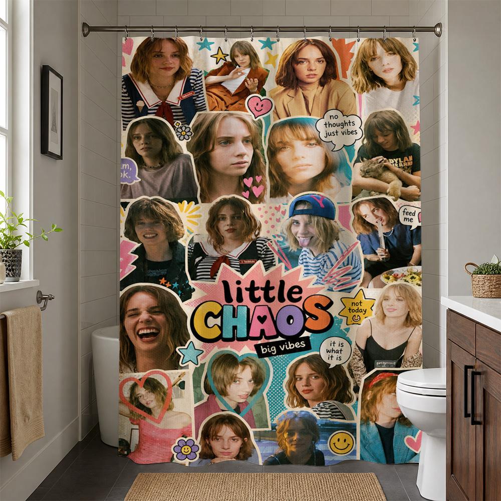 Christmas Truck Winter Scene Shower Curtain Holiday Bathroom Decor Xmas Festive Shower Curtain Waterproof