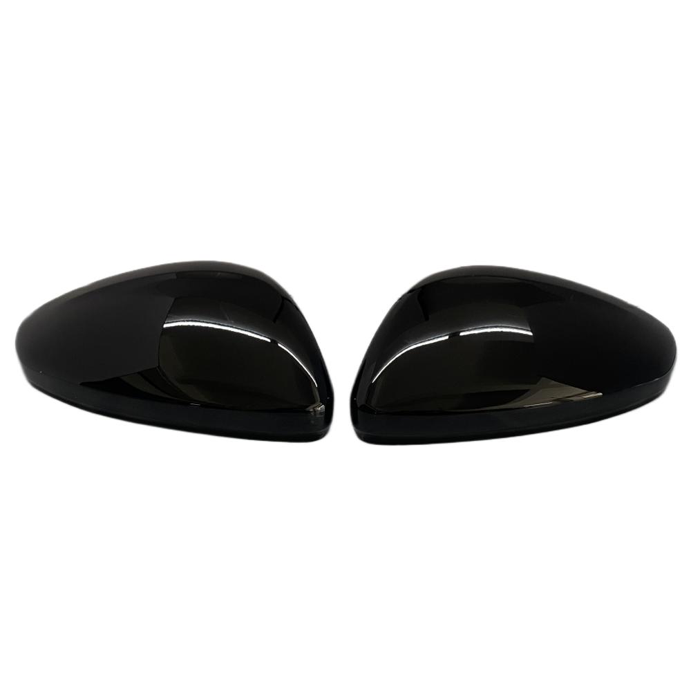 For Vauxha Opel Corsa F     -2025 Car Side  Wing Rearview Mirror Cover Replacement Mirror Caps Glossy Black