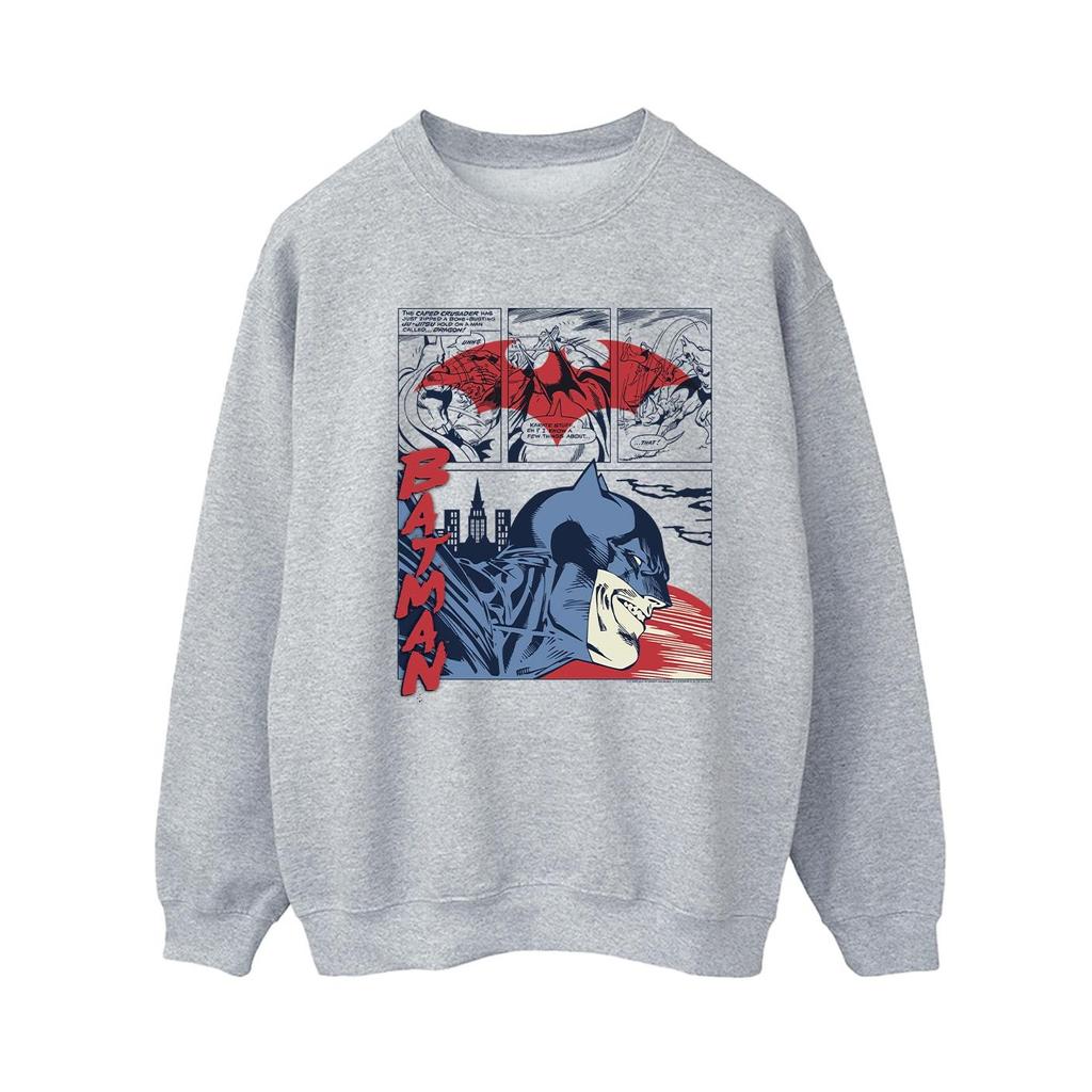 DC Comics Womens/Ladies Batman Comic Strip Sweatshirt