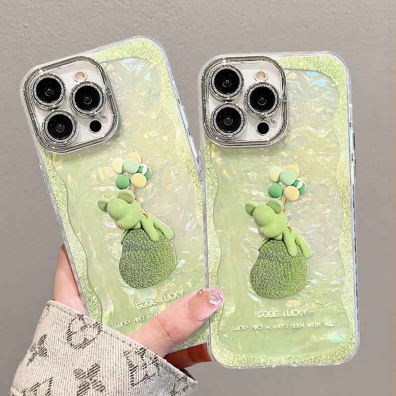 

Balloon Violent Bear Bracelet Applicable To Apple 16promax Mobile Case 15 Shell Pattern 13 Huawei 14 All-inclusive Anti-fall Huawei P30 Pro