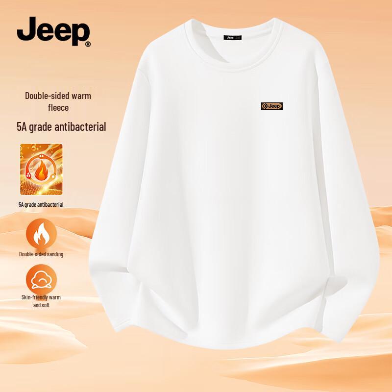 JEEP Men s Fleece-Lined Thermal Long-Sleeve T-Shirt 2XL