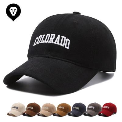 Boné de beisebol COLORADO feminino 2024 novo rosto pequeno aba larga chapéu de sol de verão masculino