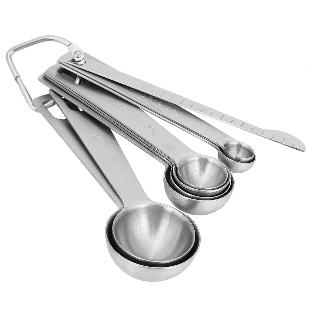 9Pcs Set 304 Stainless Steel Measuring Spoon Cup Set with Graduated Scale Baking Accessory