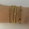 Fashionable Stainless Steel Plated Multi Layer Stackable Bracelet Elegant Versatile Jewelry for Women
