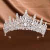 Diadema Corona Nuziale con Strass per Abito da Sera e Servizi Fotografici