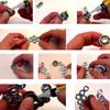 165pcs Nylon Lock Nut Assortment Kit, Stainless Steel Hex Lock Nuts for Bolts (Nuts: M3 M4 M5 M6 M8 M10 M12)