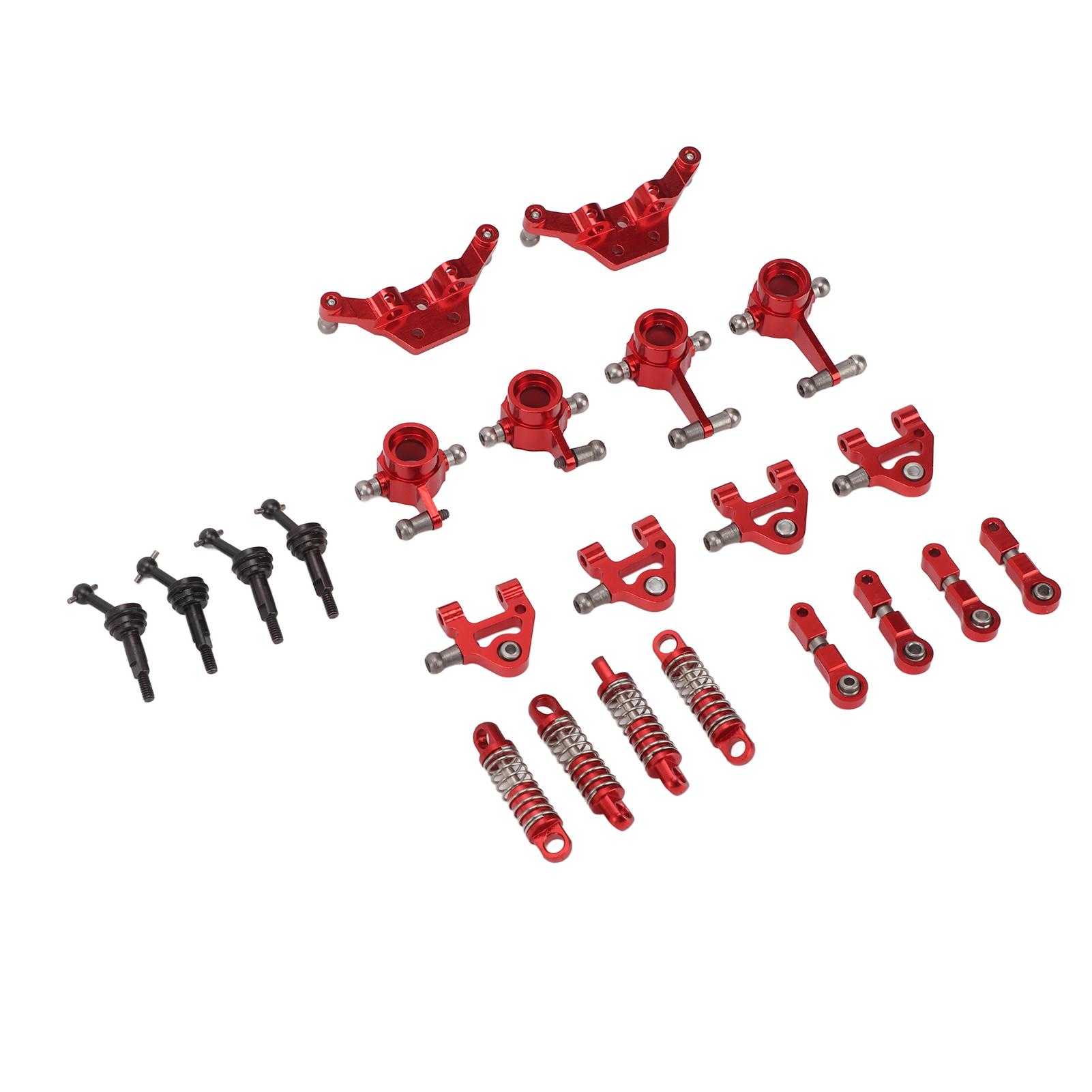 

Aluminum Alloy RC Car Upgrade Parts Kit Shock Absorbers CVD Drive Shaft Front Rear Steering Cup for WLtoys K969 1 28 RC червоний
