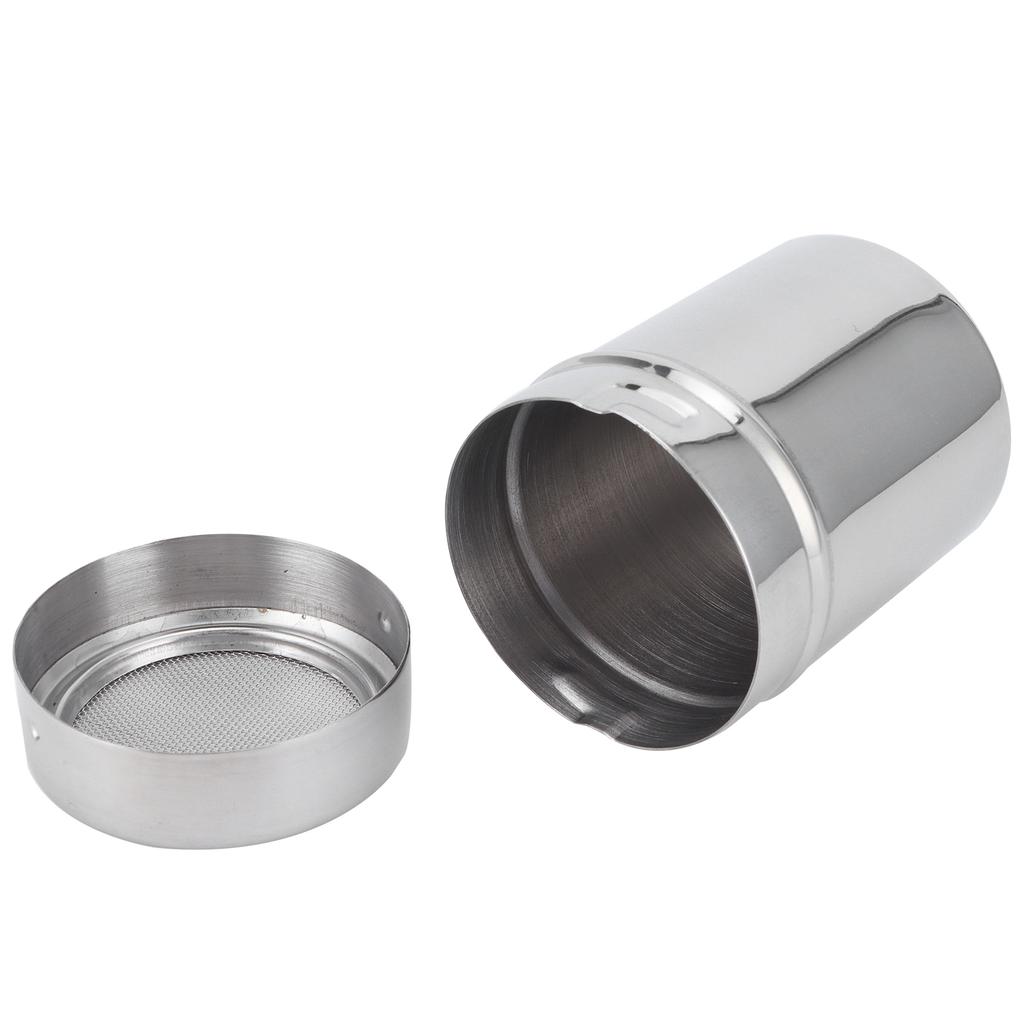 Stainless Steel Coffee Powder Shaker Cocoa Powder Dredger Kitchen Utensils 0.5mm Hole Diameter
