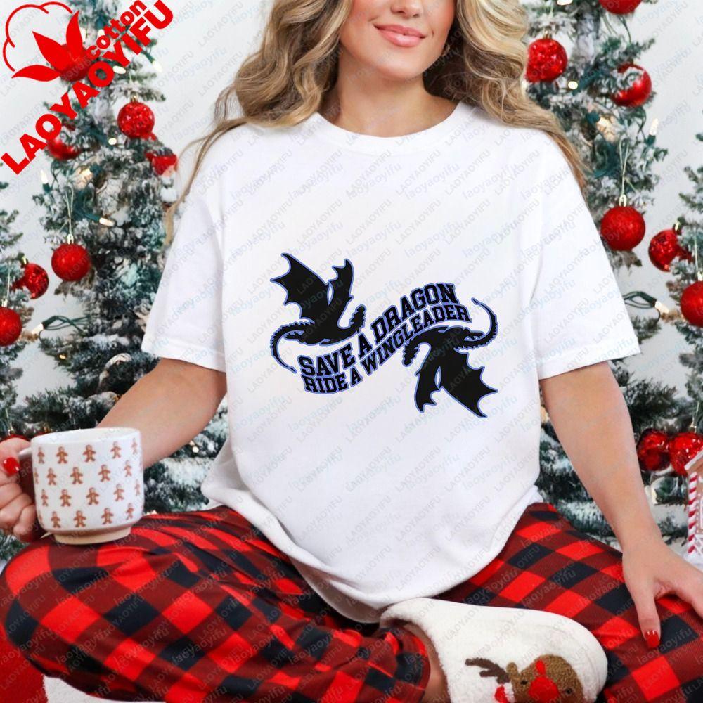 Copy of Fourth Wing Save A Dragon Casual Fashionable Fun and Classic Cotton Tshirt Suitable for Both Unisex and WoUnisex