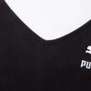 Puma Ribbed V-Neck Sleeveless Dress Women Dress Black 630530-01