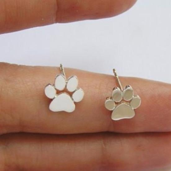 Women Fashion Dog Cat Palm Paw Ear Stud Earrings Party Jewelry Accessories Gift