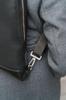 Moleskine Classic Leather Business Backpack with 15-inch Laptop Storage, Vertical Design, Men's, Black, One Size