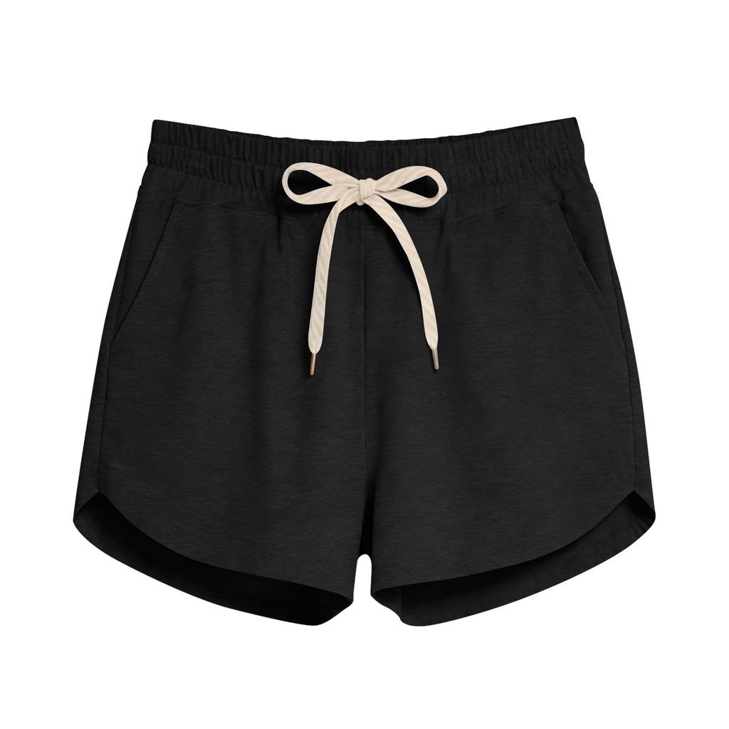 Women's Casual High Waist Drawstring Shorts with Pockets Lightweight Soft Fabric Comfortable Fit Elastic Waistband