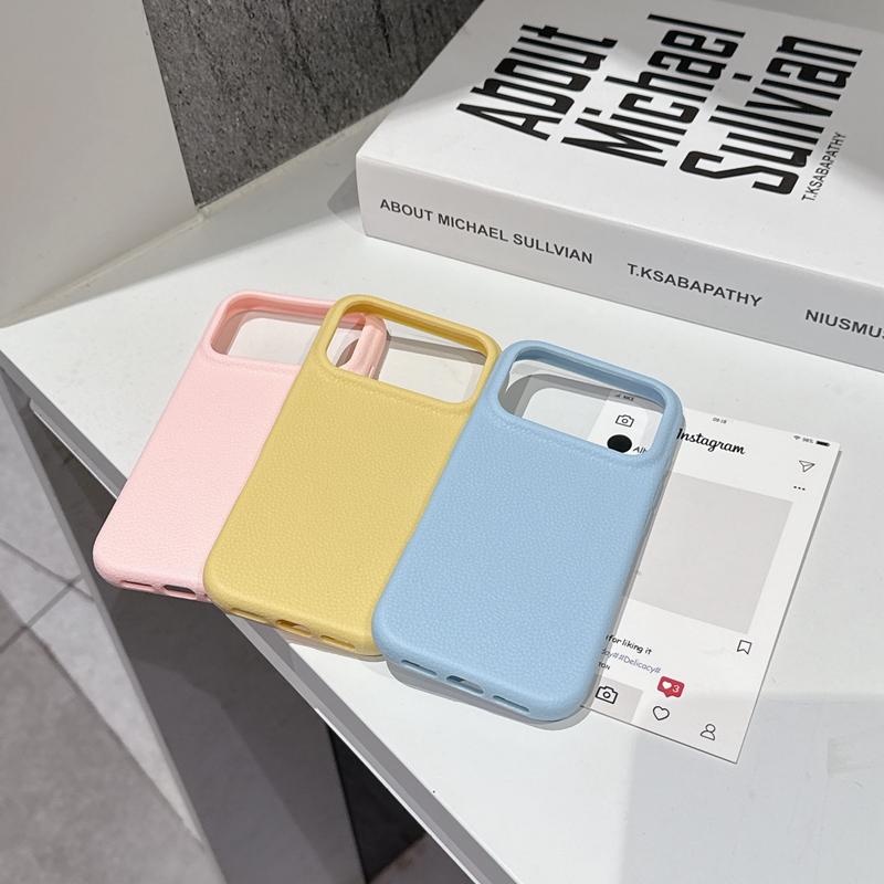 Luxury Leather Texture Soft Phone Case For For Iphone 11 12 13 14 15 16 17 Pro Max Plus Air Shockproof TPU Bumper Back Cases Cover