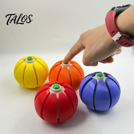 Stress Relief Toy Halloween Pumpkin Squeeze Ball, Fruit Shaped Clicker Fidget for Kids Anxiety Relief, Cute Soft Decompression Adults, Party