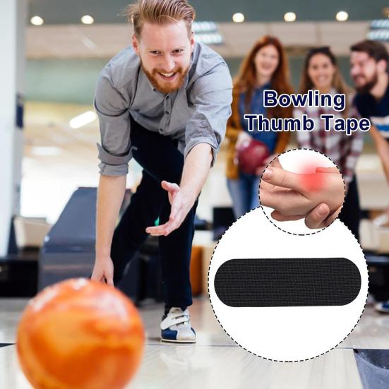 30Pcs Bowling Thumb Tapes Flexible Elastic Breathable Friendly to Skin Bowling Finger Tapes