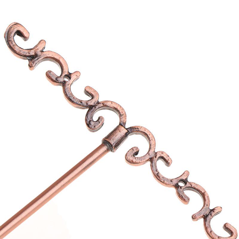 1 Set Shelf Display Rack Stand Holder Earrings Ear Stud Metal Organizer Storage Vintage Exquisite