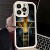 Phone Case for iPhone 17 Air 16E 15 16 Pro Max God Jesus Pray Cross Bible Cover 14 Plus 13 12 Mini Soft Shell Silicone Fundas