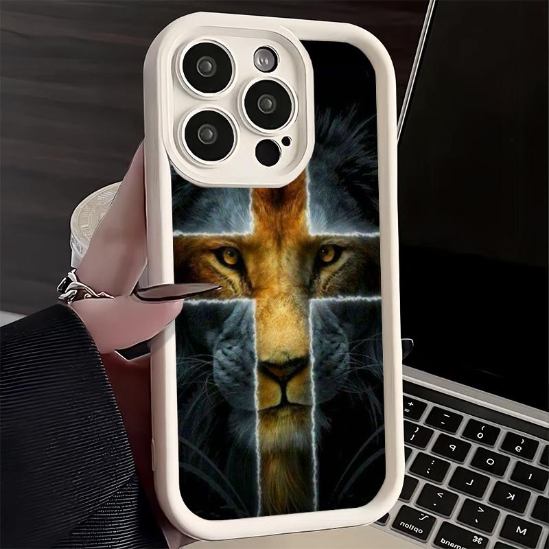 Phone Case for iPhone 17 Air 16E 15 16 Pro Max God Jesus Pray Cross Bible Cover 14 Plus 13 12 Mini Soft Shell Silicone Fundas