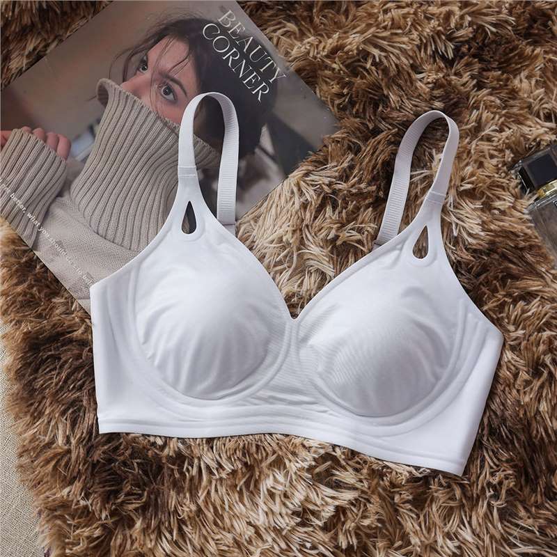 Seamless Bra Women's Soft Support Underwear Women's Gathering Bra Anti-sagging Breathable Bra Push Up Bra