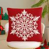 Christmas Elk Snowflake Pillow Sofa Bedside Cushion Embroidered Home Ins Style Pillow European and American