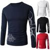 Premium Quality Fashion Men's Slim Fit O-neck Long Sleeve Muscle Tee T-shirt For Casual Wear