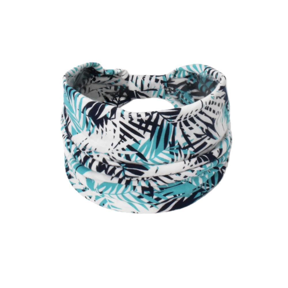 Women's Paisley Sport Yoga Headband - Sweat-Absorbing, Elastic Cotton, Bohemian Style