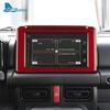 Real Soft Carbon Fiber Sticker For Suzuki Jimny      2024 2025 LHD RHD Car Central Control Screen Frame Trim