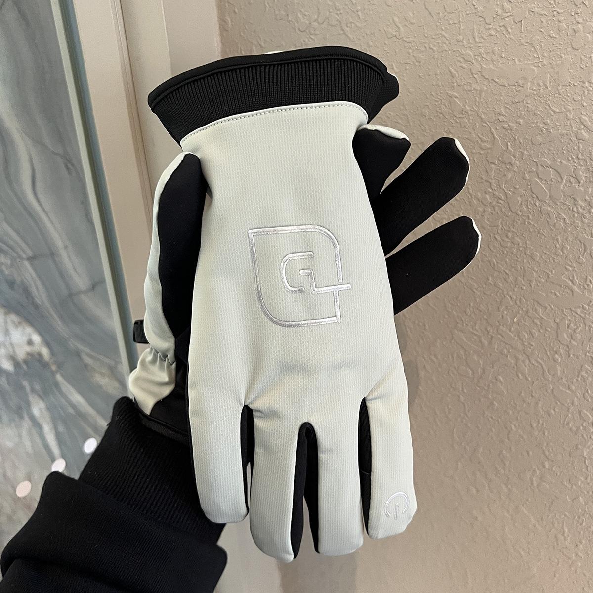 

Парные зимние перчатки, универсальные для мужчин и женщин, утолщенные бархатом, теплые, ветрозащитные, морозостойкие, водоотталкивающие, для велоспорта One size