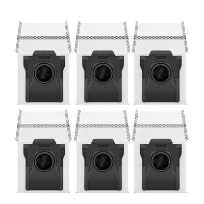 Pack of 6 Large Capacity Dust Bags Dirt Disposal Bag Set Dust Bag Fabric Texture Vacuum Cleaner Bags for X40pro Model