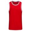 Men Sports Vest Round Neck Sleeveless T-Shirt Football Basketball Team Training Workout Exercise Tank Top