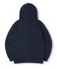 Topboy [Non-Fleece Or Fleece] Essential Oversized Two-Way Zip-Up Hoodie Navy