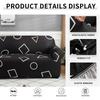 Stretch Stripes Sofa Slipcover Elastic Sofa Cover for Living Room Non Slip Furniture Protector for Pets Soft with Elastic Bottom