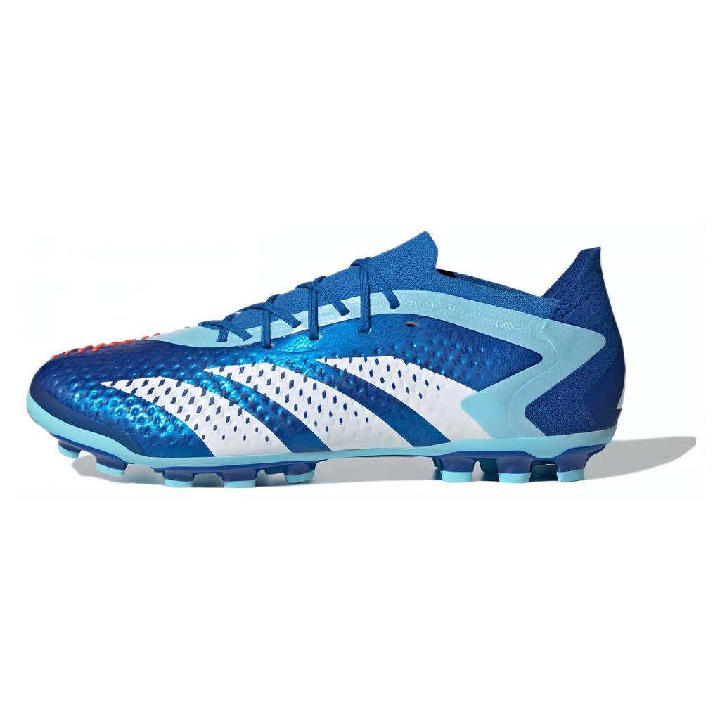 adidas Predator Accuracy.1 Kulatá špička Šněrovací AG (Gumový krátký cvoček) Fotbalové kopačky Unisex Fotbalové kopačky Modré Bílé IG5171