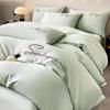 Luxury Embroidery Bedding Set Egyptian Cotton 400TC Duvet Cover Flat Fittedsheet Single Double Queen King Quilt Cover Pillowcase