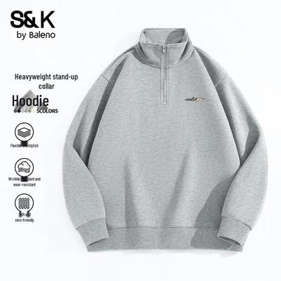 Baleno Men's S&K Series Half-Zip Stand Collar Sweatshirt