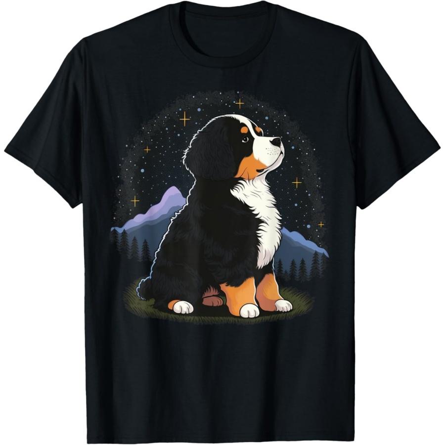 

Cute Bernese Mountain Dog on Bernese Mountain Dog Lover T-Shirt for Men Women Kids XXXXXL чёрный
