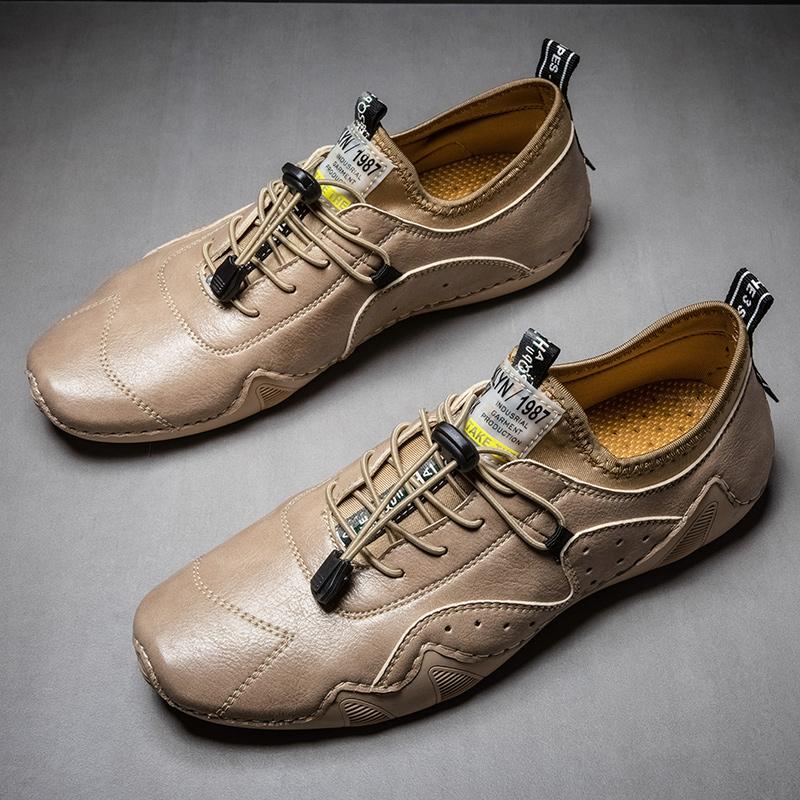 2024 новый узор Мужская кожаная повседневная обувь из натуральной кожи Мужская обувь — фото 5