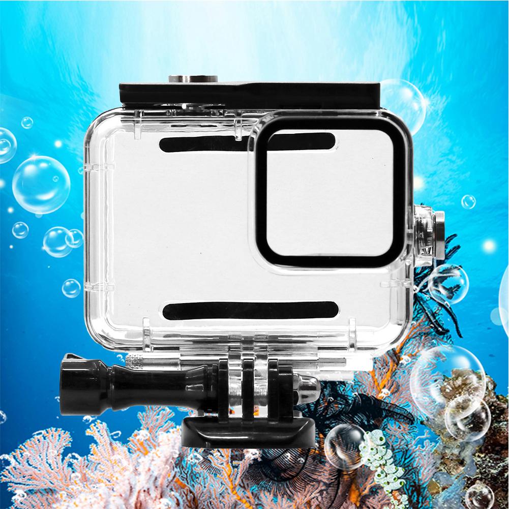Wodoodporna Obudowa 45M Obudowa Podwodna Pokrowiec do Nurkowania Obudowa Podwodna do Go Pro Hero 12 11 10 9 Czarne Akcesoria