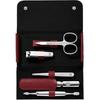 Manicure Set - ZWILLING - 5 Pieces - Red Leather Case - Ergonomic Tools