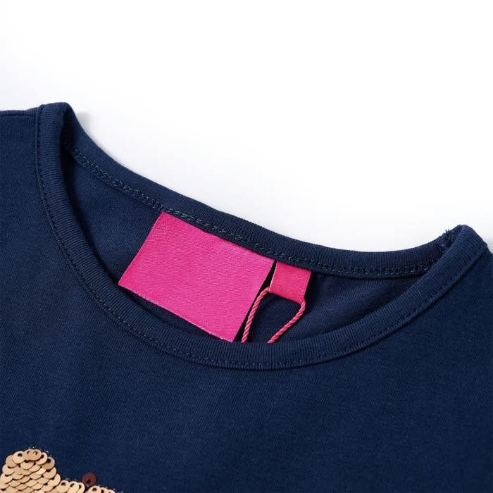 Kids' Long-sleeved T-shirt Navy Blue 92/104/116/128/140