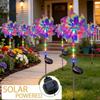 Outdoor Solar Garden Stake Light Colorful LED Solar Pinwheel Light Waterproof Rotating Spinner Lamp for Yard Patio Lawn Pathway Decor