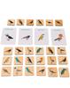 Wooden Memory Game - Birds of Europe with Educational Cards