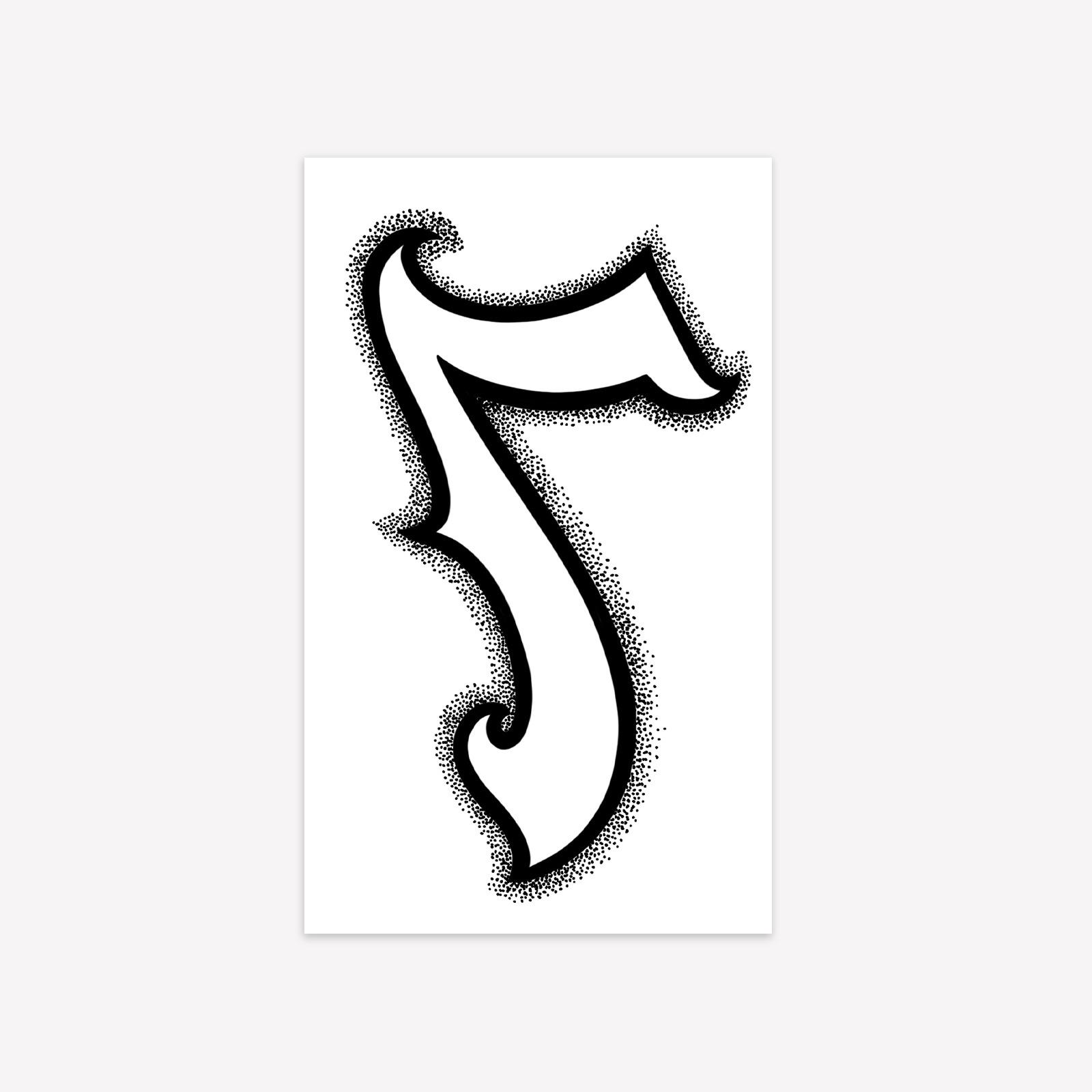

Digital 7 Tattoo Sticker Waterproof, Long-Lasting, Advanced Sense Of Personality, Simple And Domineering Men S Tattoo Sticker 9*15