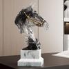 sculpture Horsehead ornament Great Strong War-Horse Sculpture Office wine cabinet decor ornaments Horse Head Statue Home Decor