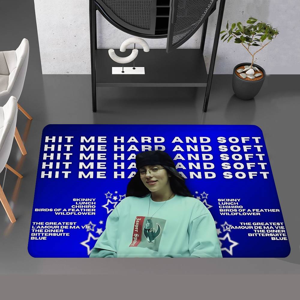 Pop Singer B-Billie Room Mats Anti-slip Absorb Water Long Strip Cushion Bedroon Mat Household Carpets