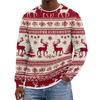 Men's Christmas Hoodless Neck Pullover Sweatshirt, for Him