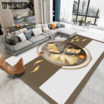 Living Room Carpet Light Luxury Bedroom Anti Slip Crystal Plush Carpet Bedside Warm Carpet