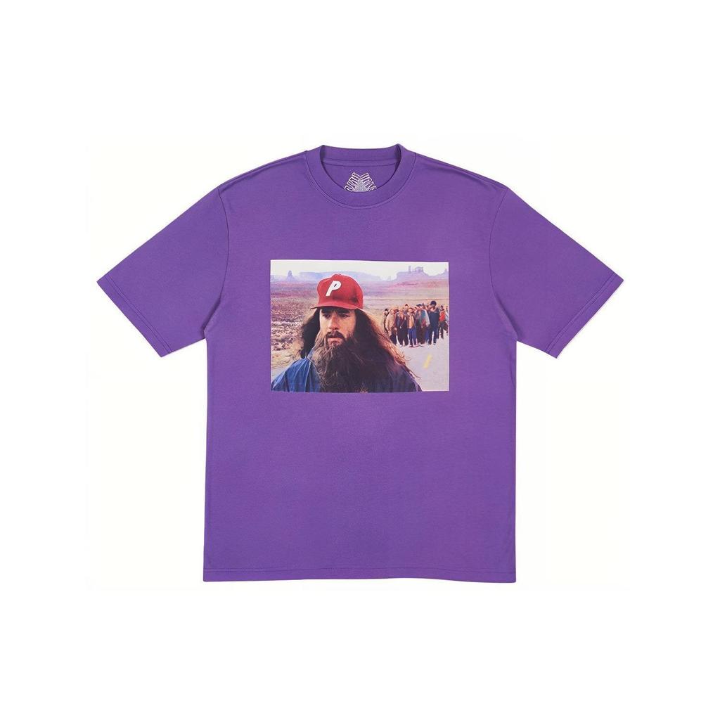 Palace Forrest Gump Movie Character Short Sleeve T-Shirt Unisex Tops Purple P14TS028
