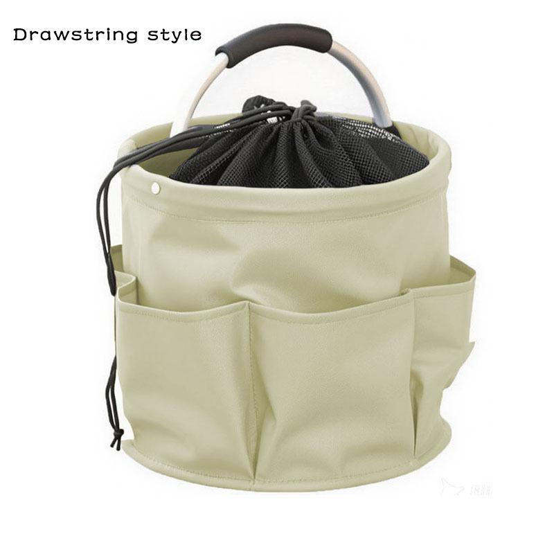 17L Vielseitiger Faltkorb Tragetasche für Picknick im Freien Reinigungs-Organizer Heim-Gartenwerkzeugtasche Großes Fassungsvermögen Waschtasche
